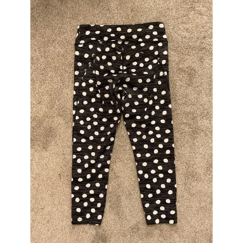 Outdoor Voices TechSweat Black & White Polka Dot 7/8 Leggings, sz M - Picture 6 of 7